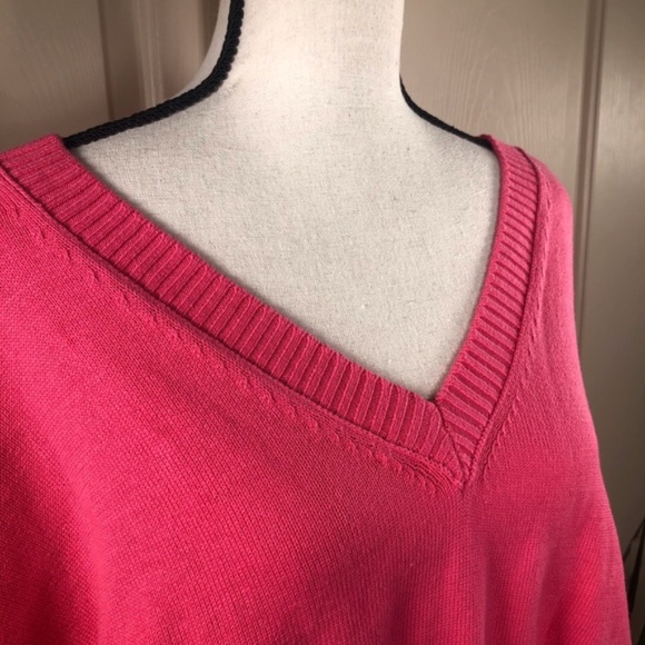 NWT Abound V-neck Knit sweater Pink Magenta Medium - Picture 5 of 7